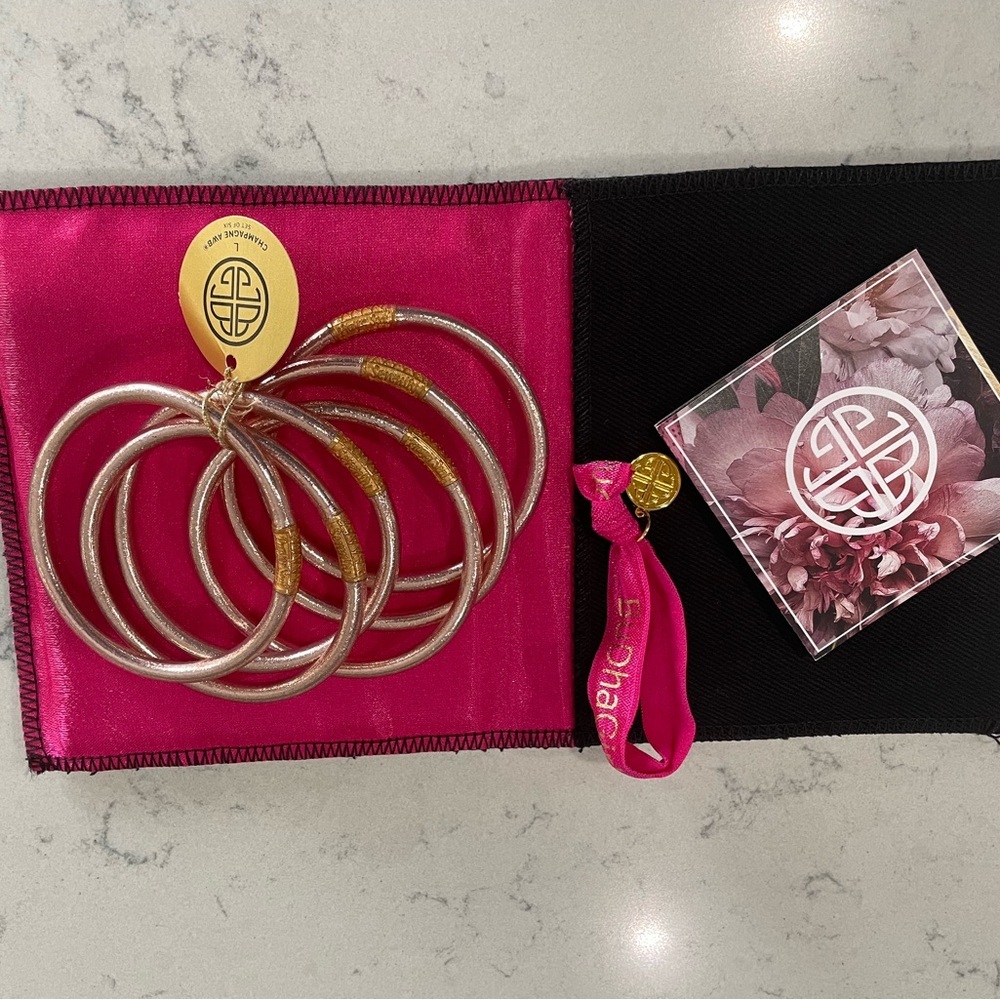 BuDha Girl All Weather Bangles in Champagne